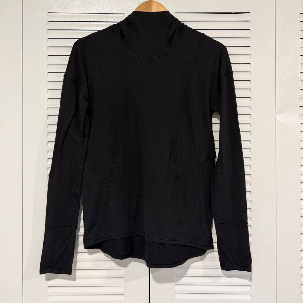 Lululemon Ready to Rulu Hoodie Women’s S Black Cowl Neck Pullover Zip Pocket